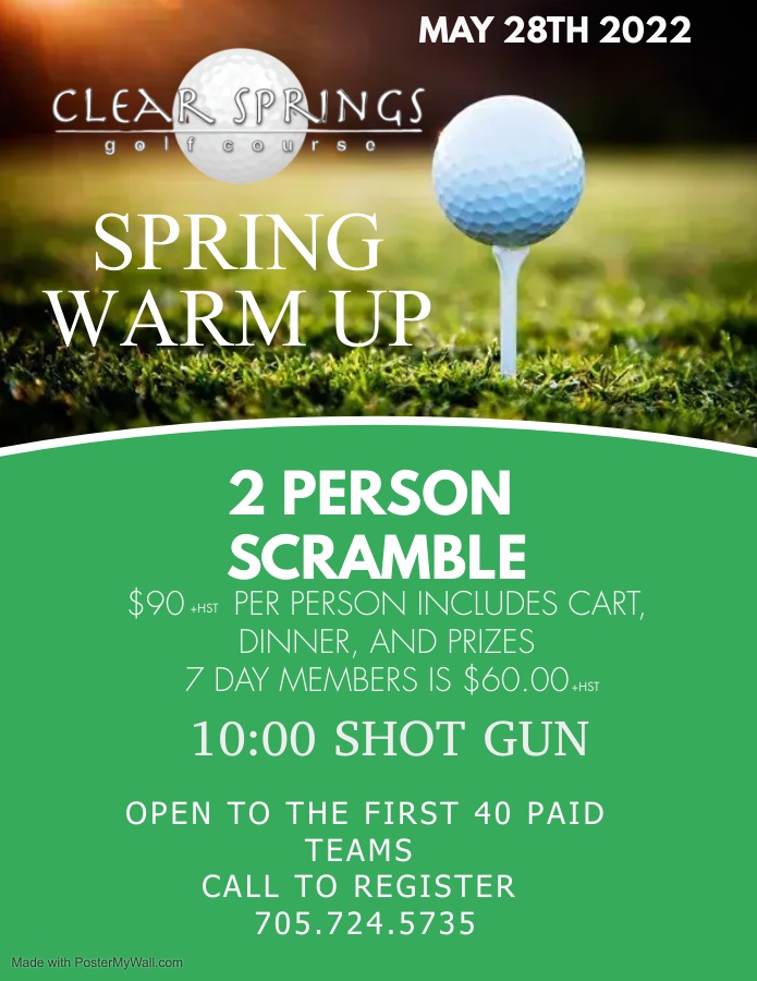 TWO PERSON SCRAMBLE Clear Springs Golf Course two-person-scramble-clear-springs-golf-course